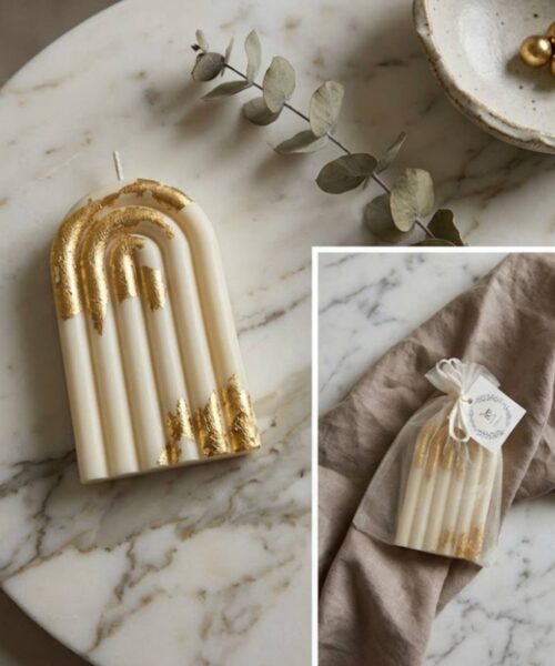 The Golden Arch Sculptural Candle